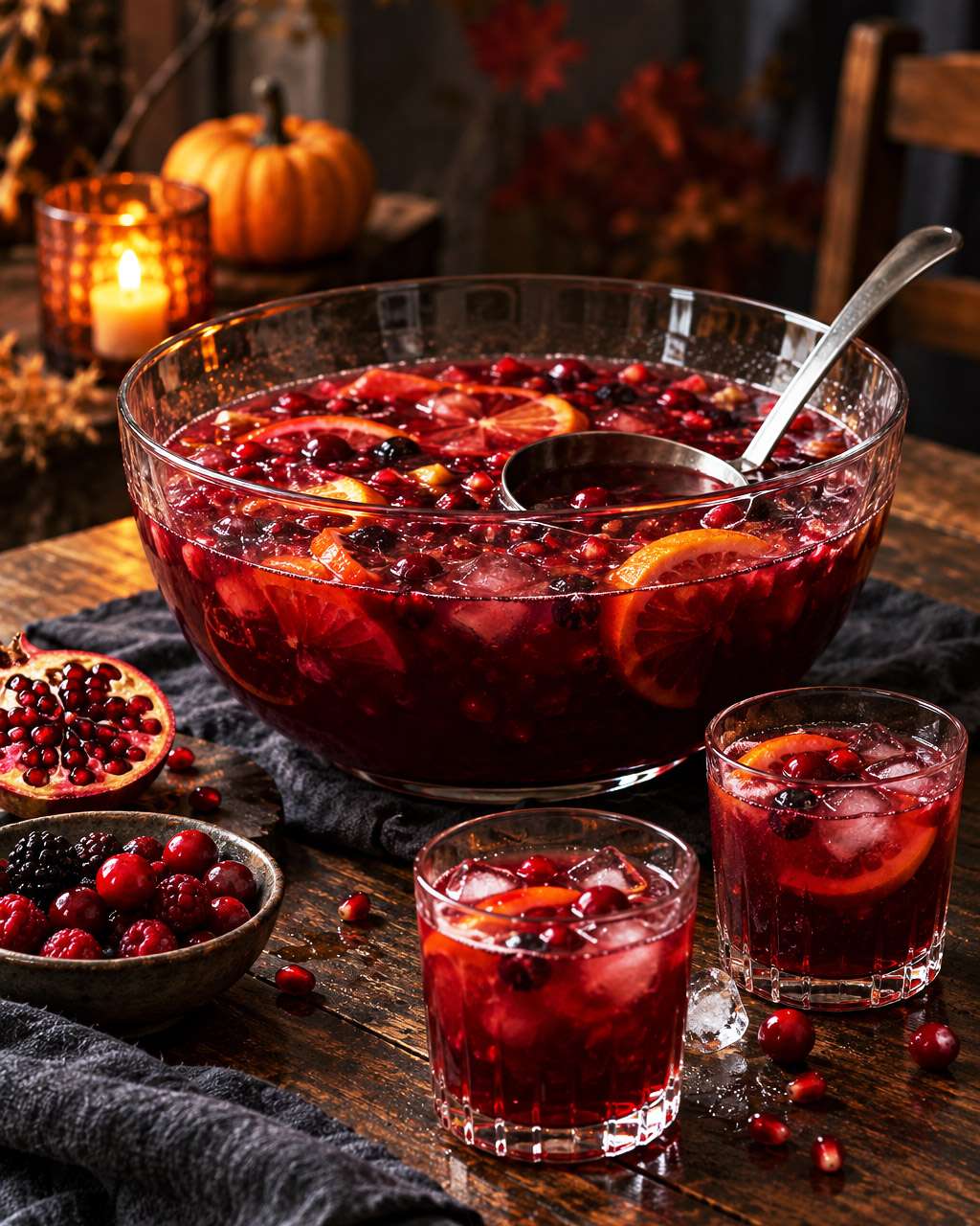 Punch Halloween aux fruits rouges