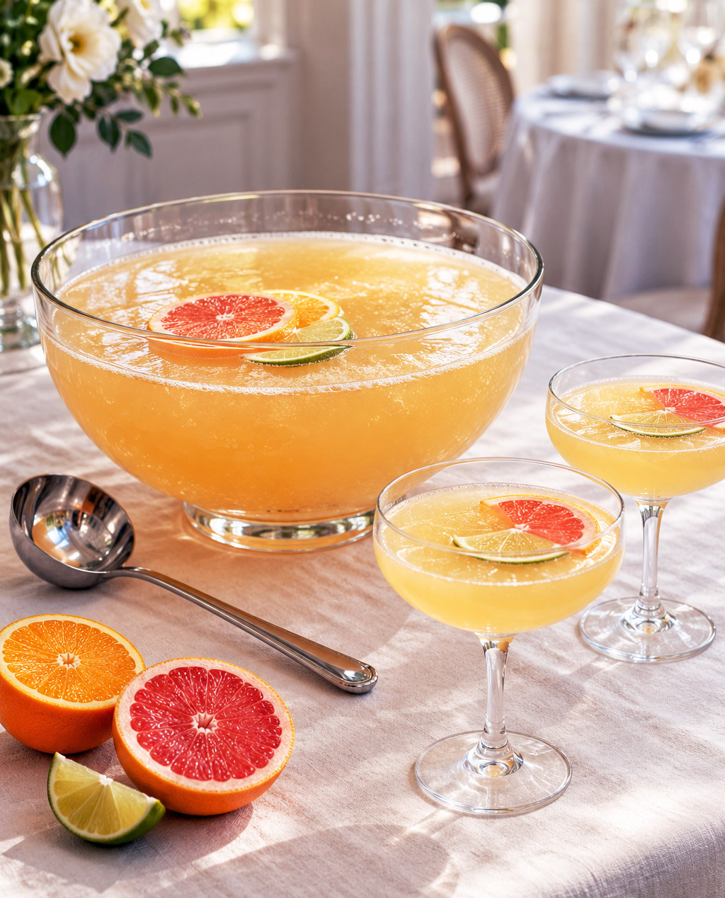 Punch champagne aux agrumes 1