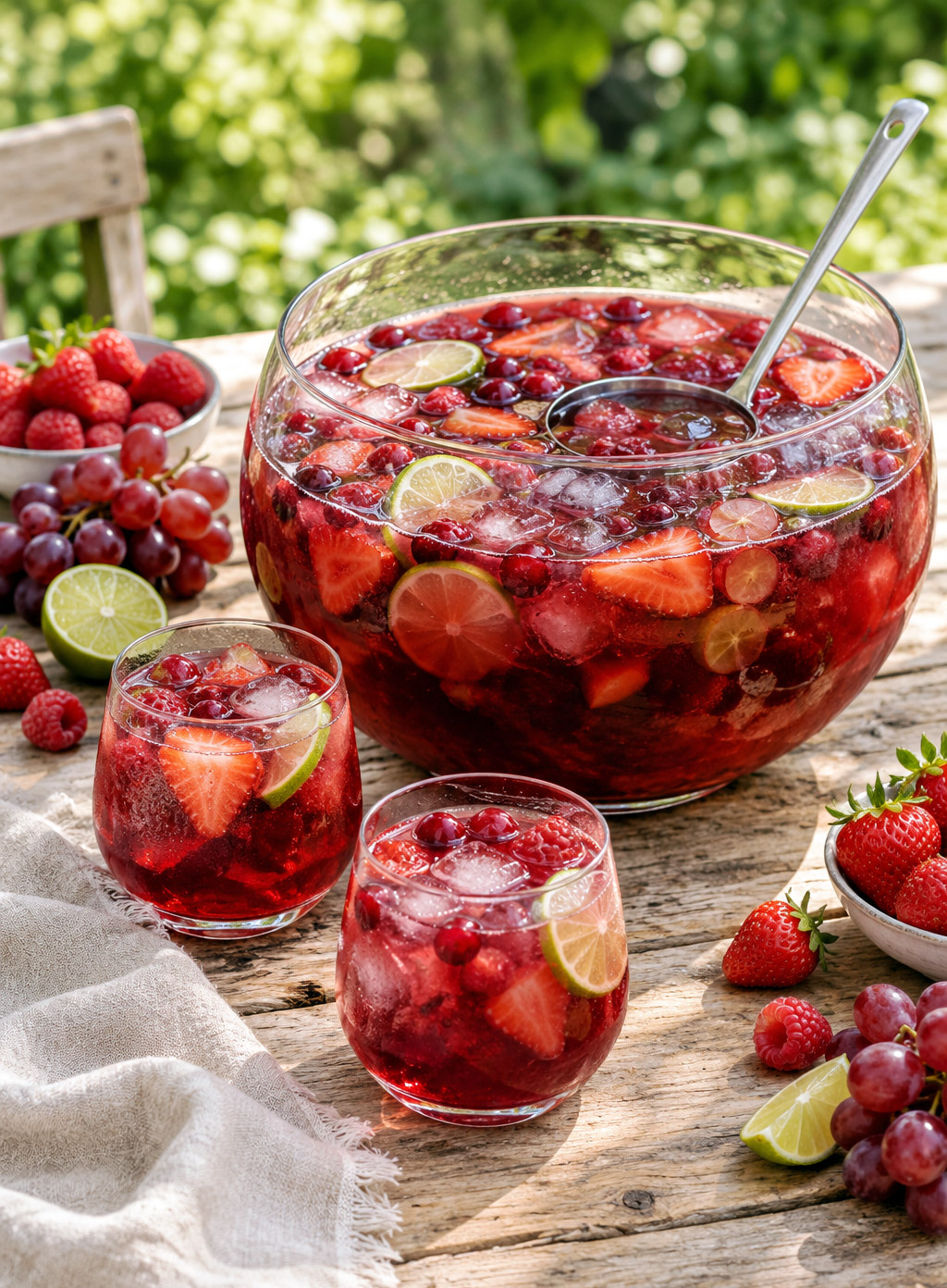 Punch fruits rouges sans alcool