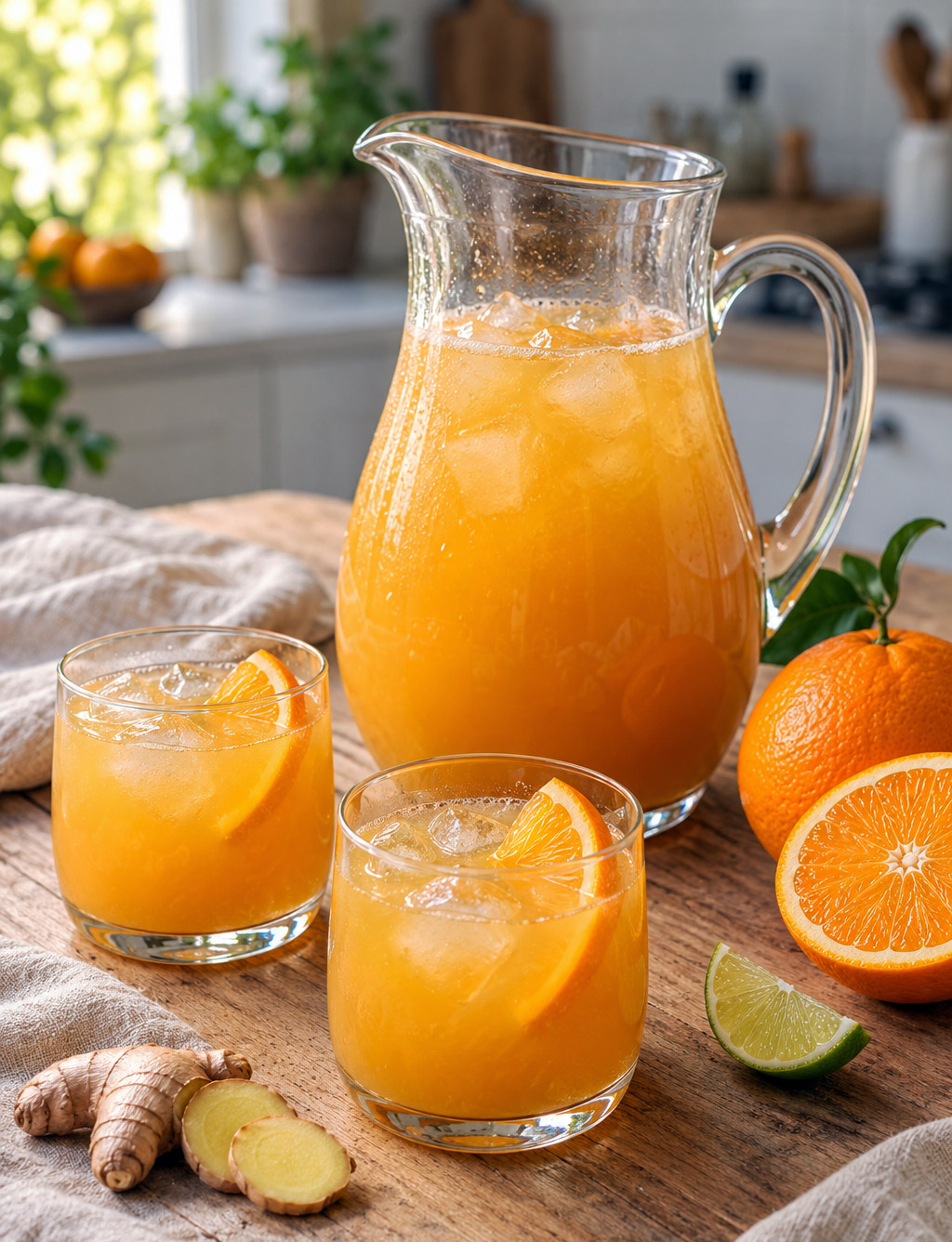 Punch orange gingembre au rhum