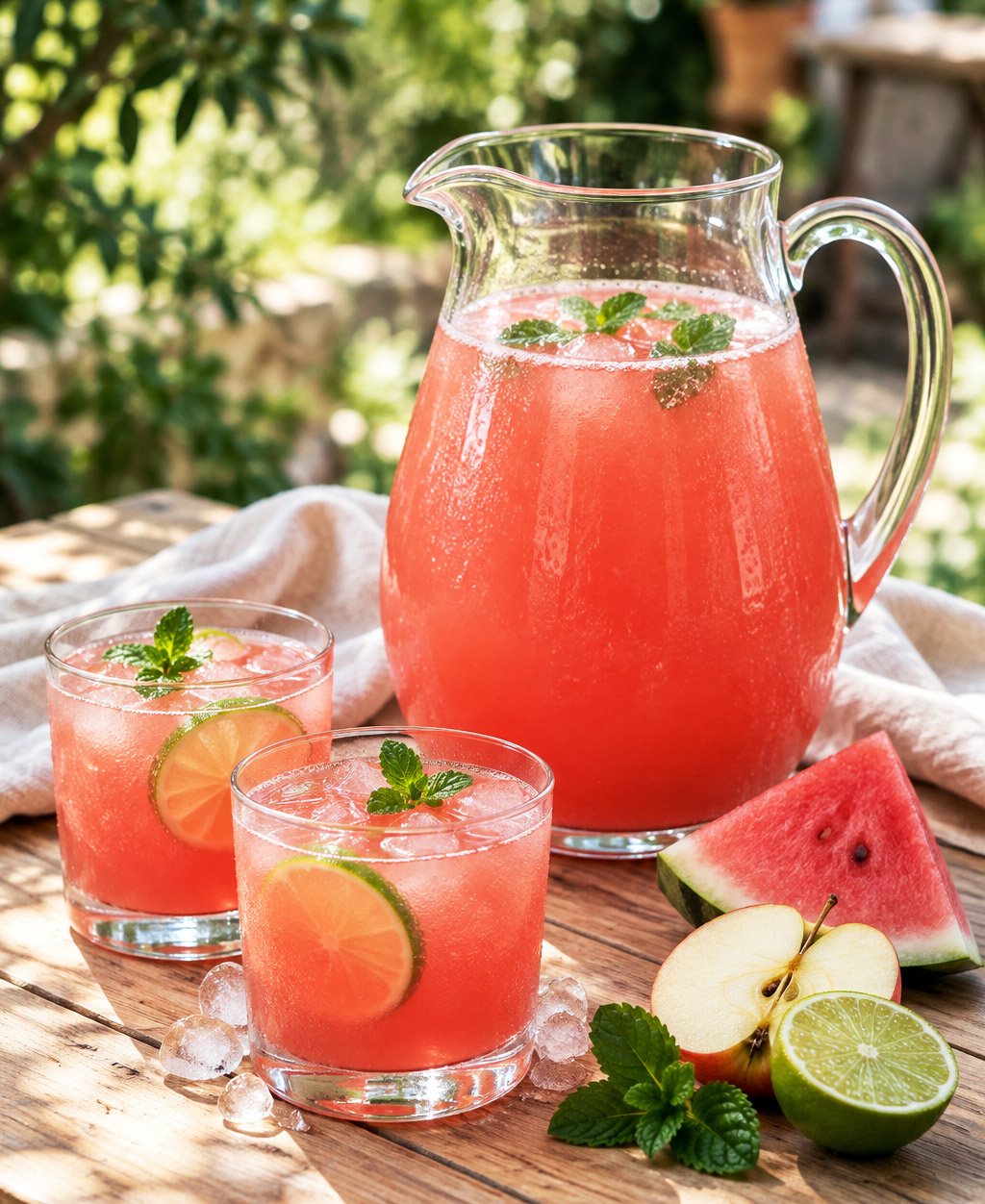 Punch pasteque citron vert sans alcool