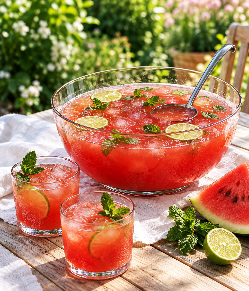 Punch pasteque menthe