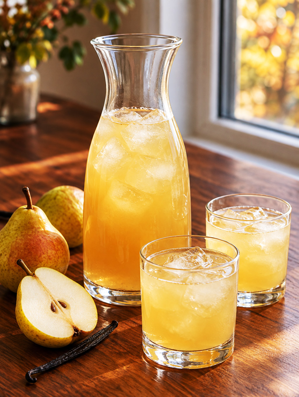 Punch poire vanille au rhum
