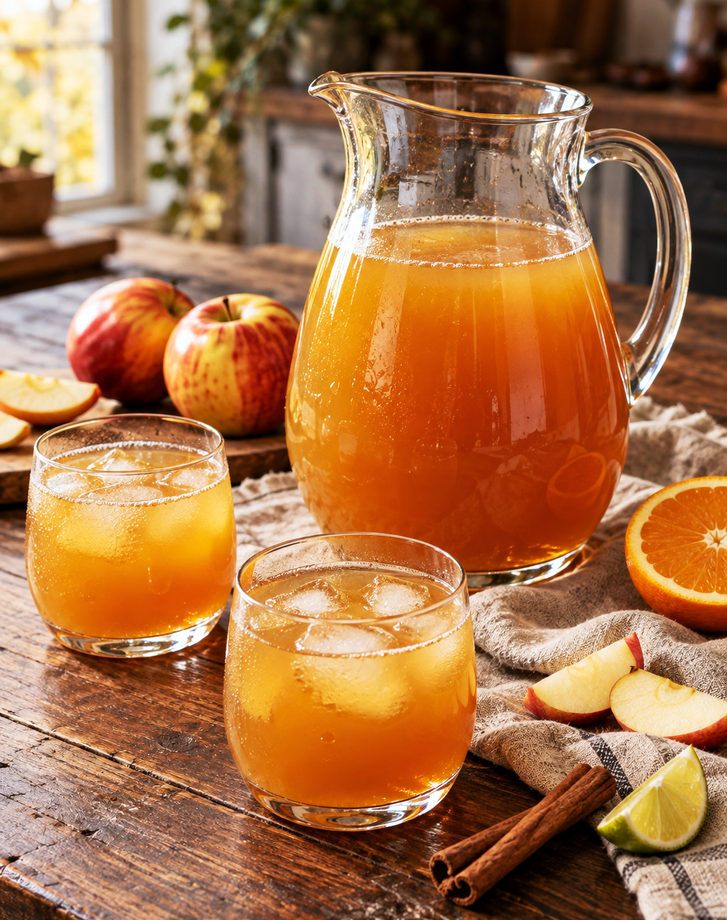 Punch pomme cannelle et rhum