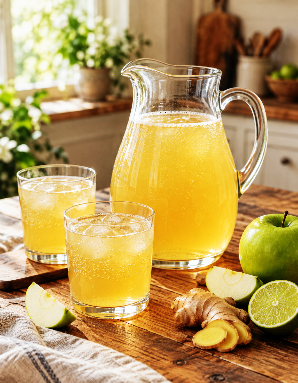 Punch pomme gingembre sans alcool