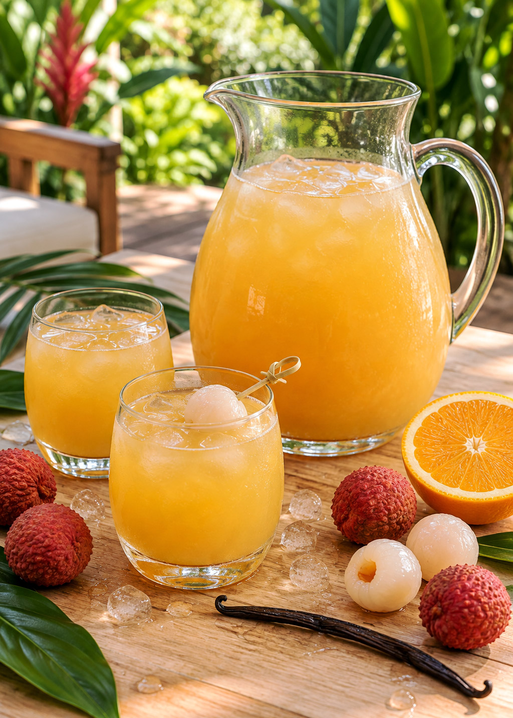 Punch reunionnais aux litchis