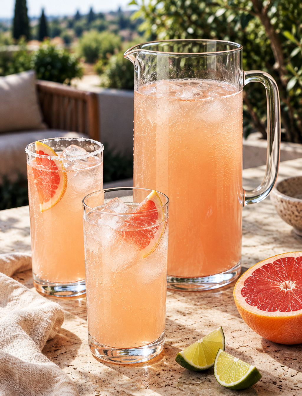 Punch tequila pamplemousse rose