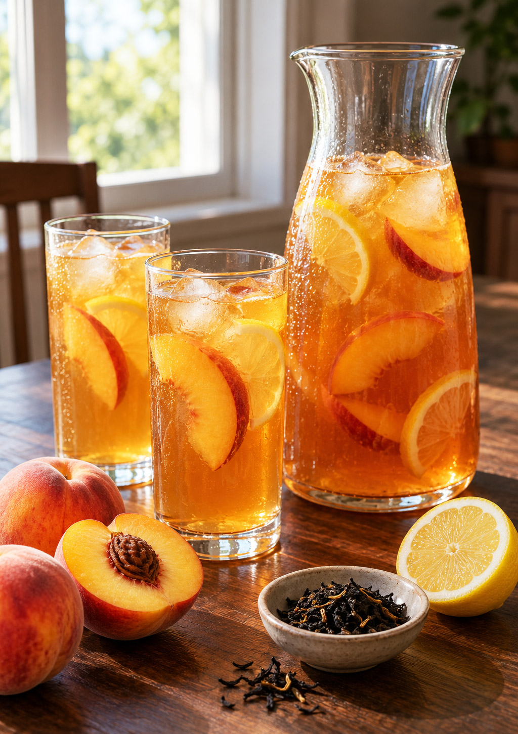Punch the peche citron sans alcool