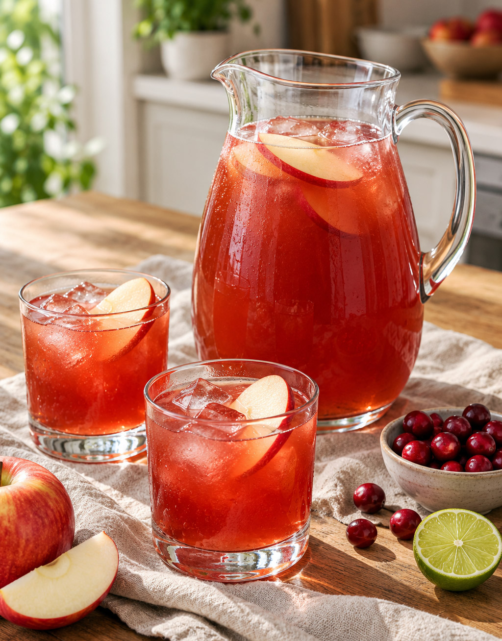 Punch vodka pomme canneberge
