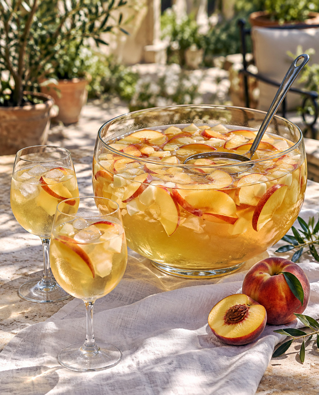Sangria blanche aux peches