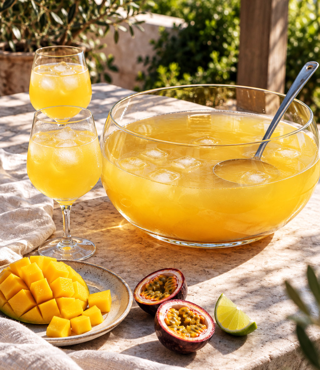 Sangria blanche mangue passion