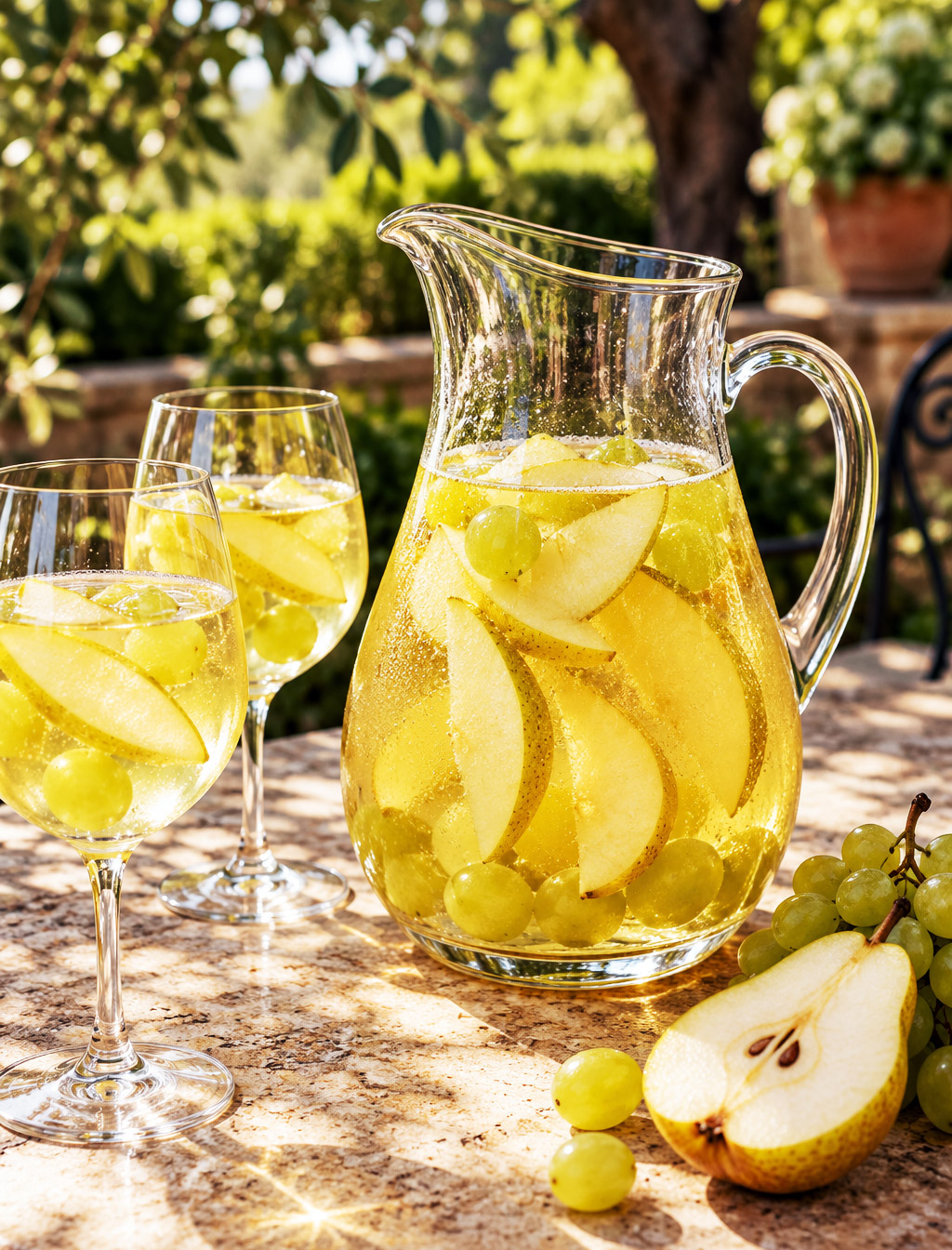Sangria blanche poire raisin