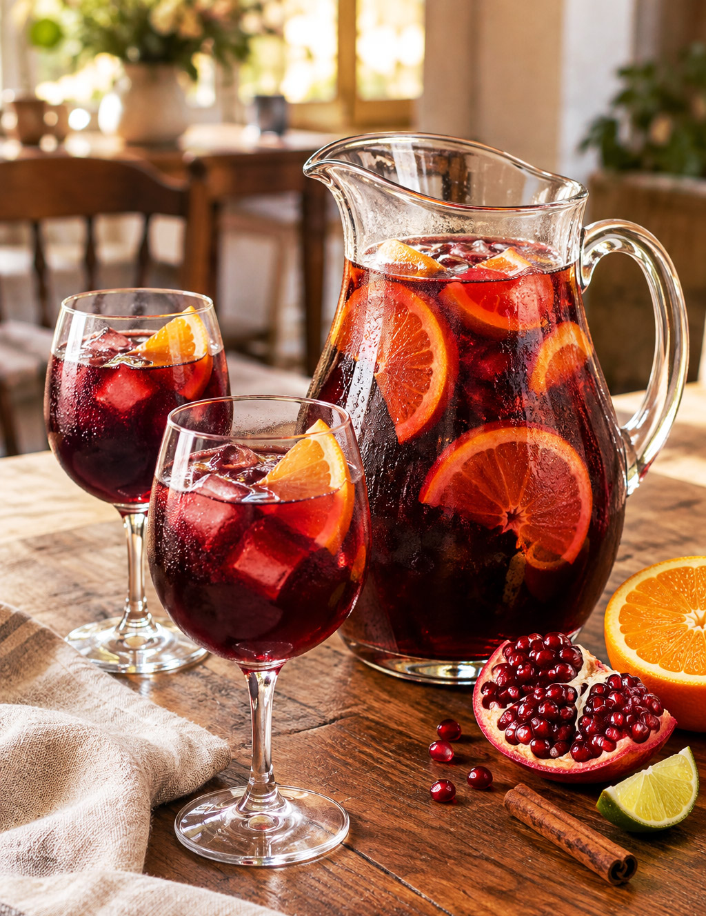 Sangria rouge grenade orange