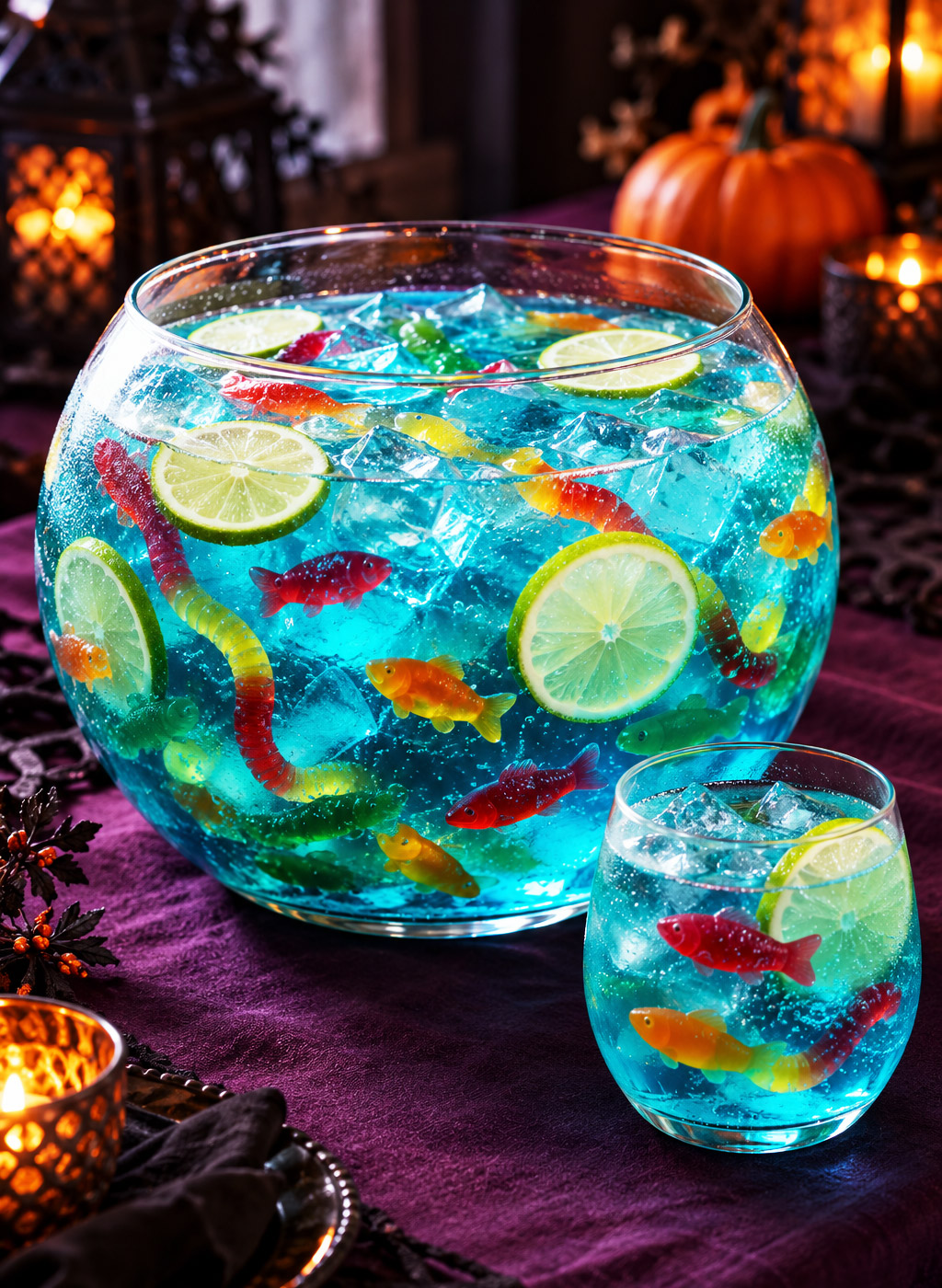 Punch aquarium bleu sans alcool