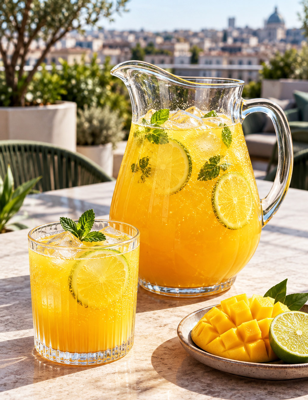 Punch monster mangue citron vert sans alcool