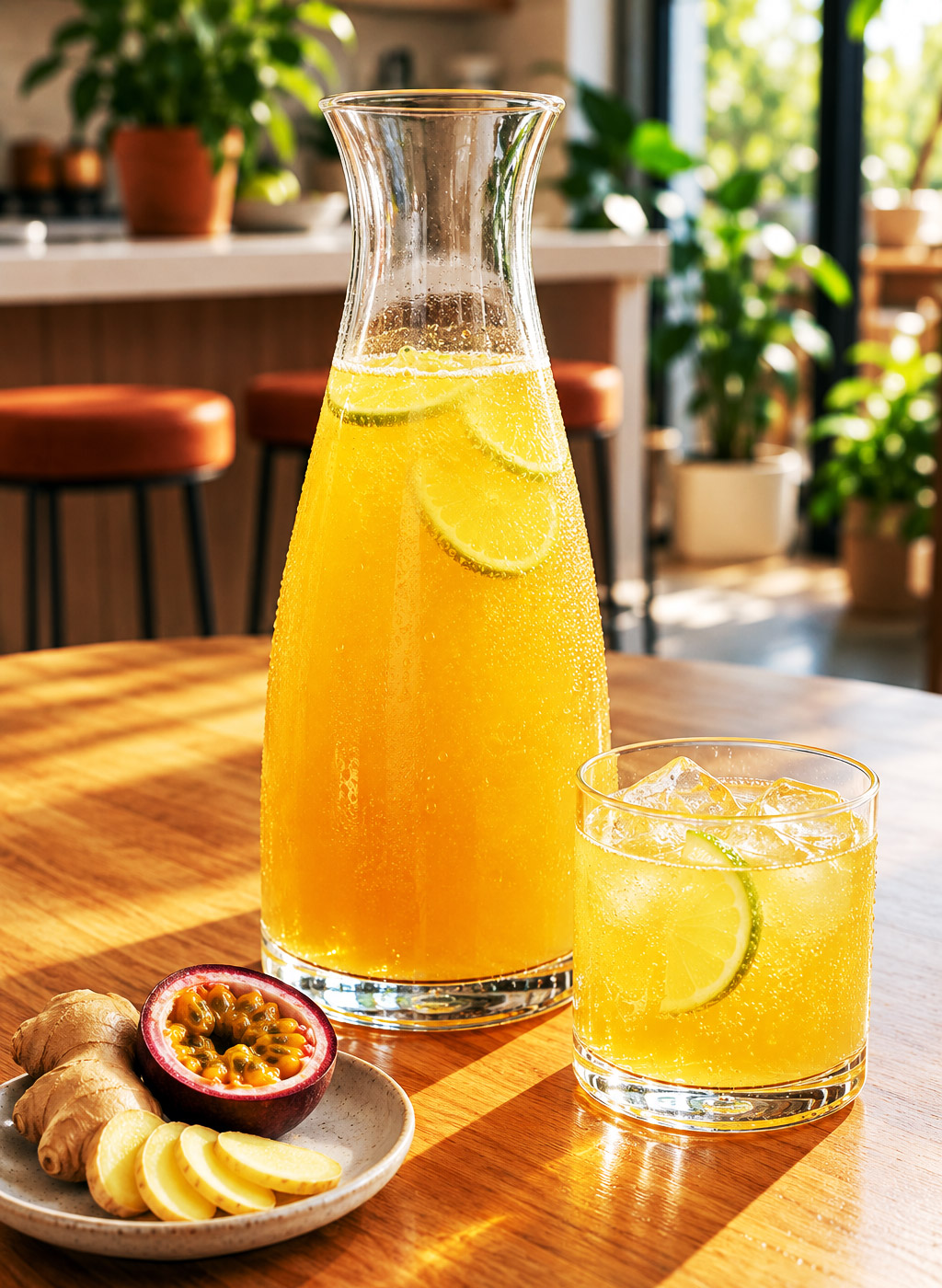 Punch red bull passion gingembre sans alcool